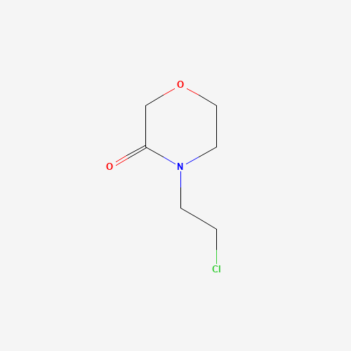 4-(2-chloroethyl)morpholin-3-one (CAS: 186294-84-8) - Chemical Structure and Molecular Formula 