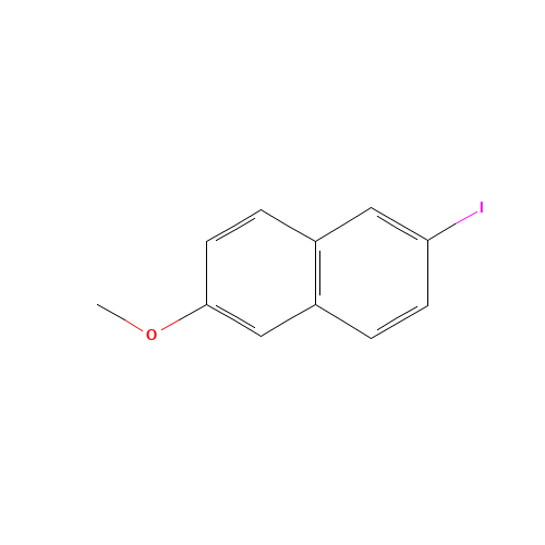 2-iodo-6-methoxynaphthalene (CAS: 67886-69-5) - Chemical Structure and Molecular Formula 
