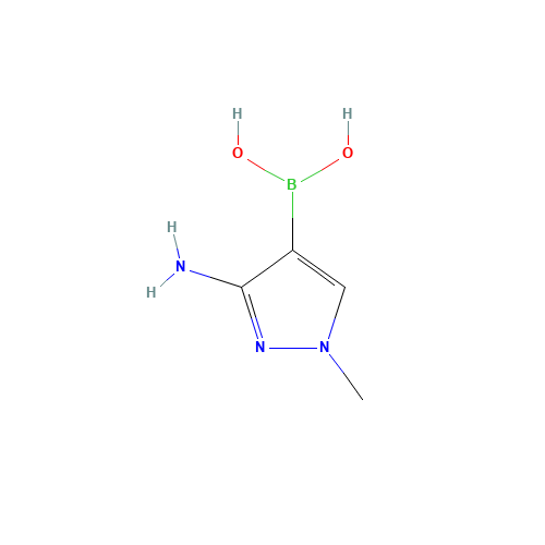 (3-amino-1-methylpyrazol-4-yl)boronic acid (CAS: 1022156-12-2) - Related Chemical Product