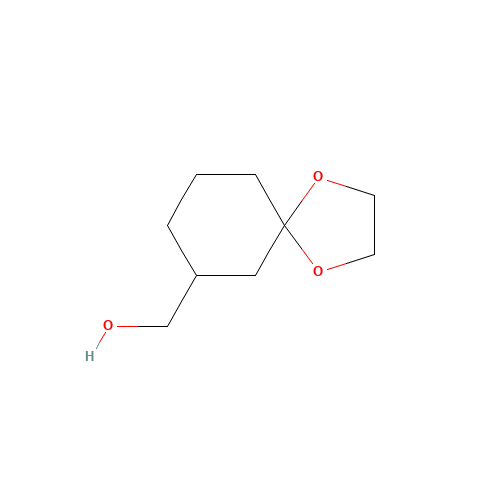 1,4-dioxaspiro[4.5]decan-7-ylmethanol (CAS: 65005-19-8) - Chemical Structure and Molecular Formula 