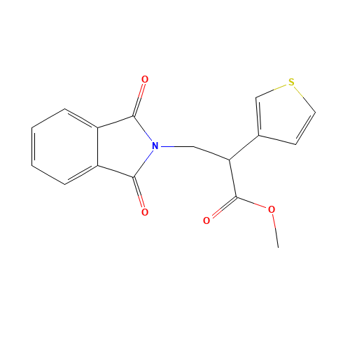 methyl 3-(1,3-dioxoisoindol-2-yl)-2-thiophen-3-ylpropanoate (CAS: 1206786-46-0) - Related Chemical Product