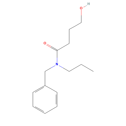 N-benzyl-4-hydroxy-N-propylbutanamide (CAS: 167266-09-3) - Chemical Structure and Molecular Formula 