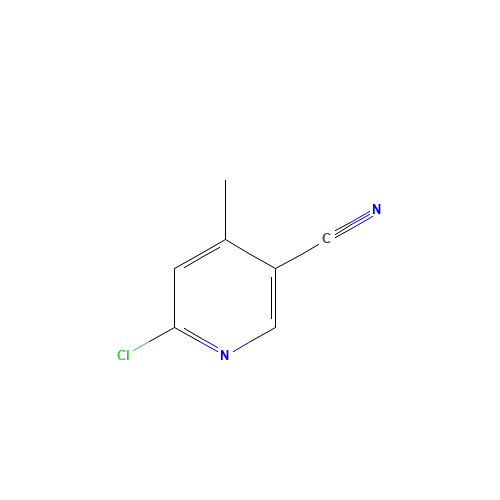 6-chloro-4-methylpyridine-3-carbonitrile (CAS: 66909-35-1) - Chemical Structure and Molecular Formula 