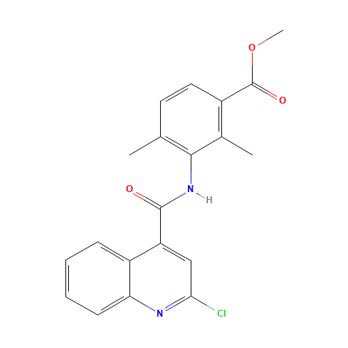 methyl 3-[(2-chloroquinoline-4-carbonyl)amino]-2,4-dimethylbenzoate (CAS: 1529761-37-2) - Related Chemical Product