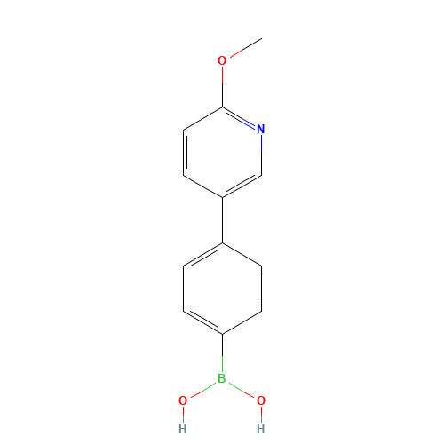 [4-(6-methoxypyridin-3-yl)phenyl]boronic acid (CAS: 1224724-40-6) - Related Chemical Product