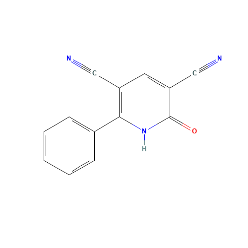 2-oxo-6-phenyl-1H-pyridine-3,5-dicarbonitrile (CAS: 124612-37-9) - Related Chemical Product