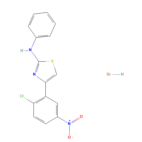 4-(2-chloro-5-nitrophenyl)-N-phenyl-1,3-thiazol-2-amine;hydrobromide (CAS: 648409-23-8) - Related Chemical Product