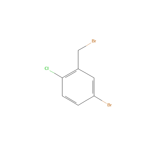 4-bromo-2-(bromomethyl)-1-chlorobenzene (CAS: 149965-41-3) - Chemical Structure and Molecular Formula 