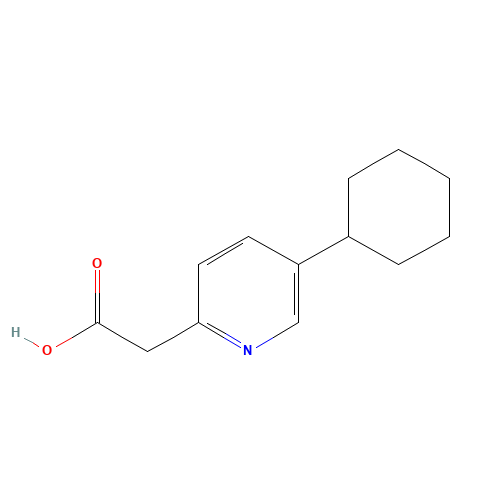 2-(5-cyclohexylpyridin-2-yl)acetic acid (CAS: 19100-16-4) - Related Chemical Product