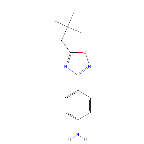 4-[5-(2,2-dimethylpropyl)-1,2,4-oxadiazol-3-yl]aniline (CAS: 1154706-43-0) - Related Chemical Product