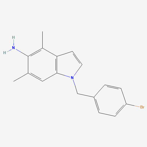1-[(4-bromophenyl)methyl]-4,6-dimethylindol-5-amine (CAS: 1114453-61-0) - Related Chemical Product