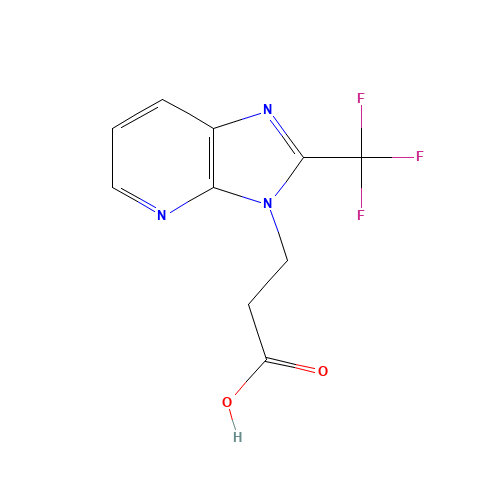 3-[2-(trifluoromethyl)imidazo[4,5-b]pyridin-3-yl]propanoic acid (CAS: 1283720-85-3) - Related Chemical Product