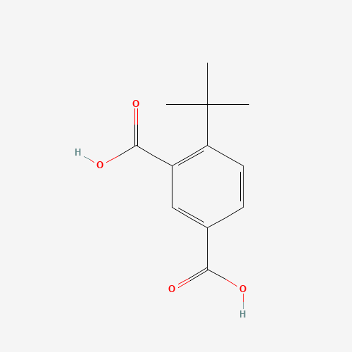 4-tert-butylbenzene-1,3-dicarboxylic acid (CAS: 62722-24-1) - Chemical Structure and Molecular Formula 