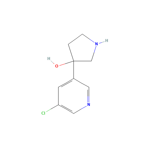 3-(5-chloropyridin-3-yl)pyrrolidin-3-ol (CAS: 1225218-34-7) - Related Chemical Product