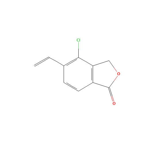 4-chloro-5-ethenyl-3H-2-benzofuran-1-one (CAS: 1255206-94-0) - Chemical Structure and Molecular Formula 