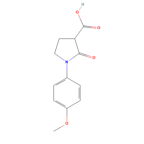 1-(4-methoxyphenyl)-2-oxopyrrolidine-3-carboxylic acid (CAS: 108541-25-9) - Related Chemical Product