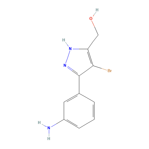 [3-(3-aminophenyl)-4-bromo-1H-pyrazol-5-yl]methanol (CAS: 1239717-02-2) - Related Chemical Product
