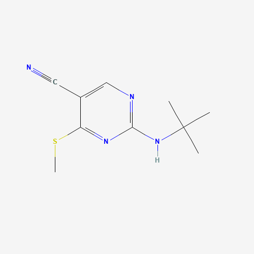 2-(tert-butylamino)-4-methylsulfanylpyrimidine-5-carbonitrile (CAS: 1403865-00-8) - Related Chemical Product