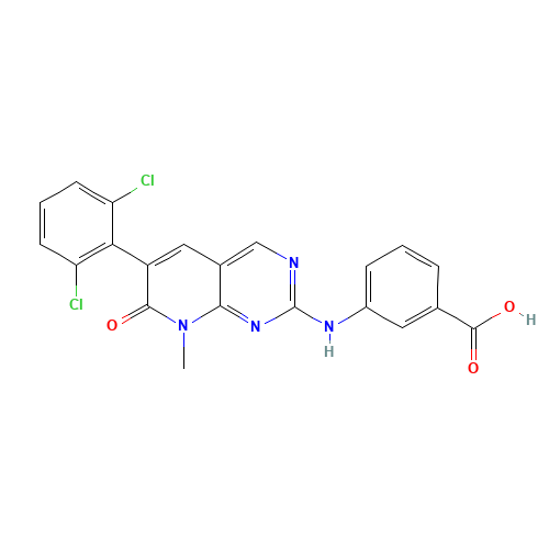 3-[[6-(2,6-dichlorophenyl)-8-methyl-7-oxopyrido[2,3-d]pyrimidin-2-yl]amino]benzoic acid (CAS: 185039-99-0) - Related Chemical Product