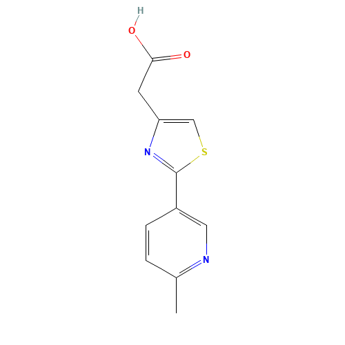 2-[2-(6-methylpyridin-3-yl)-1,3-thiazol-4-yl]acetic acid (CAS: 578019-79-1) - Related Chemical Product