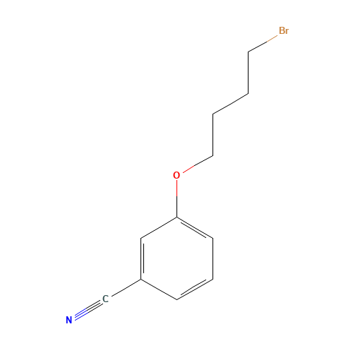 3-(4-bromobutoxy)benzonitrile (CAS: 484676-66-6) - Chemical Structure and Molecular Formula 