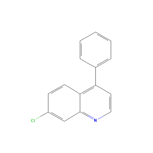 7-chloro-4-phenylquinoline (CAS: 145297-31-0) - Chemical Structure and Molecular Formula 