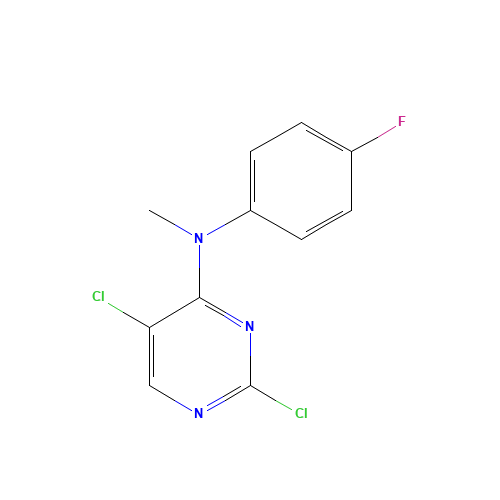 2,5-dichloro-N-(4-fluorophenyl)-N-methylpyrimidin-4-amine (CAS: 1341200-86-9) - Related Chemical Product