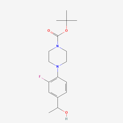 tert-butyl 4-[2-fluoro-4-(1-hydroxyethyl)phenyl]piperazine-1-carboxylate (CAS: 1364454-23-8) - Related Chemical Product
