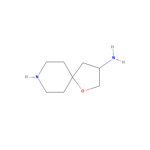 1-oxa-8-azaspiro[4.5]decan-3-amine (CAS: 1434247-10-5) - Chemical Structure and Molecular Formula 