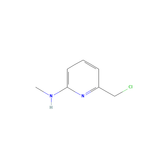 6-(chloromethyl)-N-methylpyridin-2-amine (CAS: 1500104-15-3) - Chemical Structure and Molecular Formula 