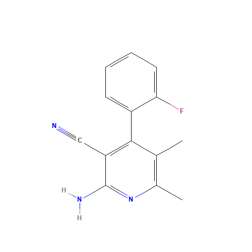 2-amino-4-(2-fluorophenyl)-5,6-dimethylpyridine-3-carbonitrile (CAS: 642001-52-3) - Related Chemical Product