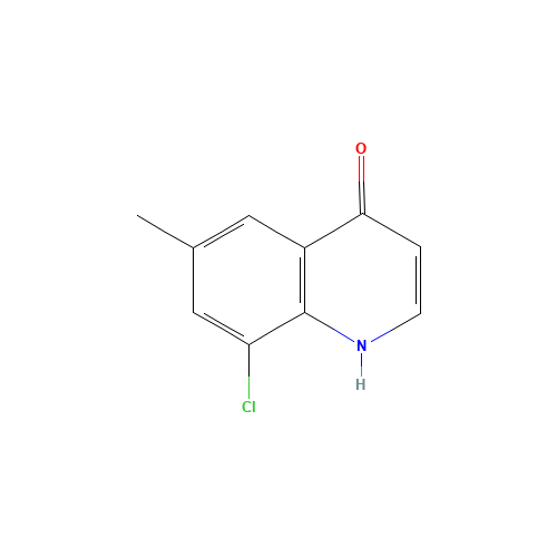 8-chloro-6-methyl-1H-quinolin-4-one (CAS: 203626-40-8) - Chemical Structure and Molecular Formula 