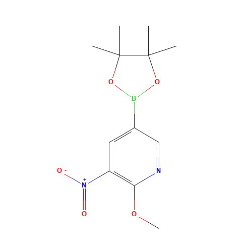 2-methoxy-3-nitro-5-(4,4,5,5-tetramethyl-1,3,2-dioxaborolan-2-yl)pyridine (CAS: 1083168-94-8) - Related Chemical Product