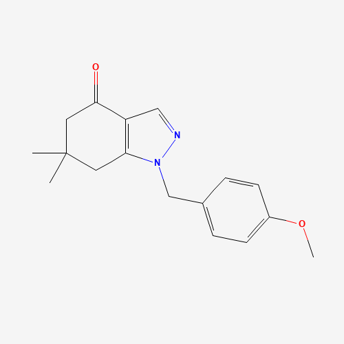 1-[(4-methoxyphenyl)methyl]-6,6-dimethyl-5,7-dihydroindazol-4-one (CAS: 1355248-91-7) - Related Chemical Product