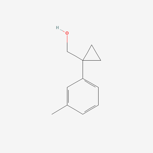 [1-(3-methylphenyl)cyclopropyl]methanol (CAS: 886366-44-5) - Chemical Structure and Molecular Formula 