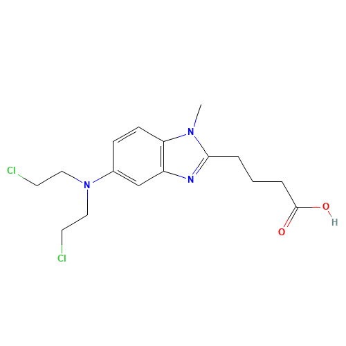4-[5-[bis(2-chloroethyl)amino]-1-methylbenzimidazol-2-yl]butanoic acid (CAS: 16506-27-7) - Related Chemical Product