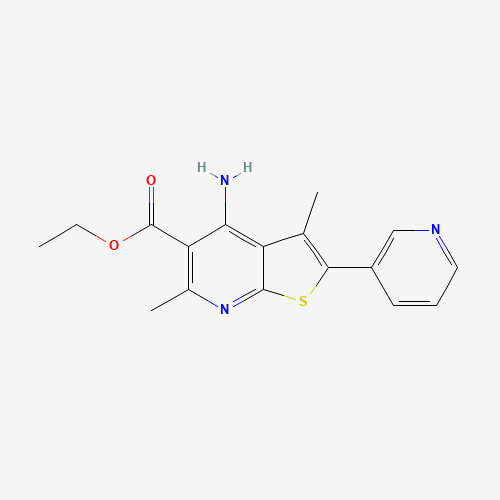 ethyl 4-amino-3,6-dimethyl-2-pyridin-3-ylthieno[2,3-b]pyridine-5-carboxylate (CAS: 1312594-31-2) - Related Chemical Product