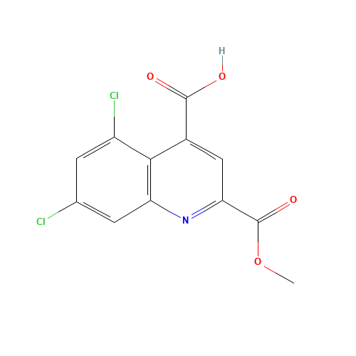 5,7-dichloro-2-methoxycarbonylquinoline-4-carboxylic acid (CAS: 132690-14-3) - Related Chemical Product