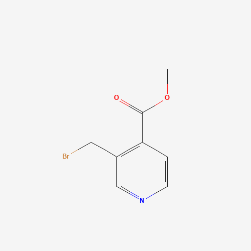 methyl 3-(bromomethyl)pyridine-4-carboxylate (CAS: 116986-10-8) - Chemical Structure and Molecular Formula 