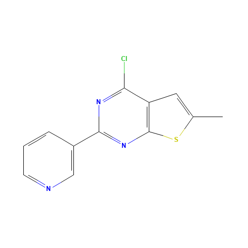 4-chloro-6-methyl-2-pyridin-3-ylthieno[2,3-d]pyrimidine (CAS: 301346-48-5) - Related Chemical Product