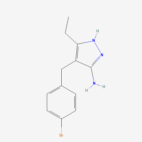 4-[(4-bromophenyl)methyl]-5-ethyl-1H-pyrazol-3-amine (CAS: 1401728-62-8) - Related Chemical Product