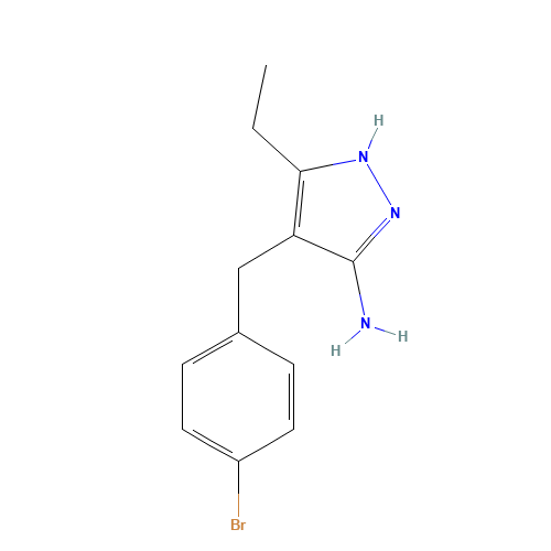 4-[(4-bromophenyl)methyl]-5-ethyl-1H-pyrazol-3-amine (CAS: 1401728-62-8) - Related Chemical Product