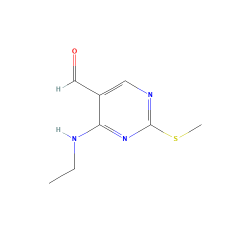4-(ethylamino)-2-methylsulfanylpyrimidine-5-carbaldehyde (CAS: 185040-35-1) - Related Chemical Product