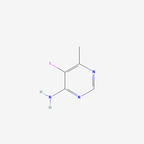 5-iodo-6-methylpyrimidin-4-amine (CAS: 83410-18-8) - Chemical Structure and Molecular Formula 