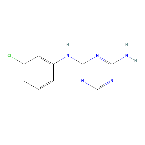 2-N-(3-chlorophenyl)-1,3,5-triazine-2,4-diamine (CAS: 718-43-4) - Related Chemical Product