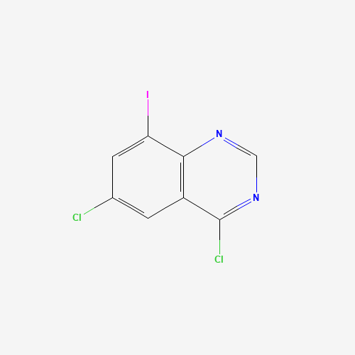 4,6-dichloro-8-iodoquinazoline (CAS: 100949-33-5) - Chemical Structure and Molecular Formula 