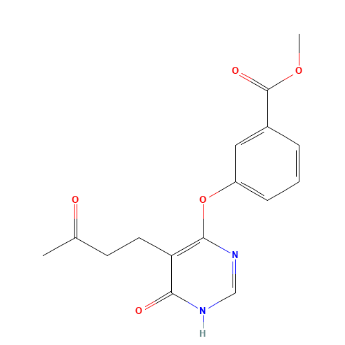methyl 3-[[6-oxo-5-(3-oxobutyl)-1H-pyrimidin-4-yl]oxy]benzoate (CAS: 1325694-70-9) - Related Chemical Product