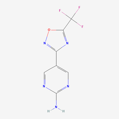 5-[5-(trifluoromethyl)-1,2,4-oxadiazol-3-yl]pyrimidin-2-amine (CAS: 1433206-24-6) - Related Chemical Product