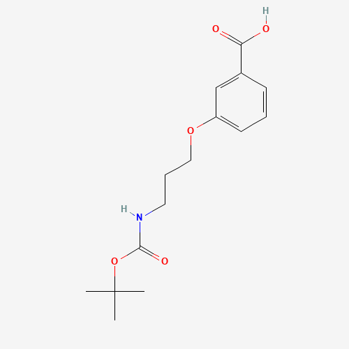 3-[3-[(2-methylpropan-2-yl)oxycarbonylamino]propoxy]benzoic acid (CAS: 174665-05-5) - Related Chemical Product