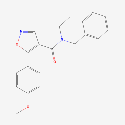 N-benzyl-N-ethyl-5-(4-methoxyphenyl)-1,2-oxazole-4-carboxamide (CAS: 1003558-95-9) - Related Chemical Product